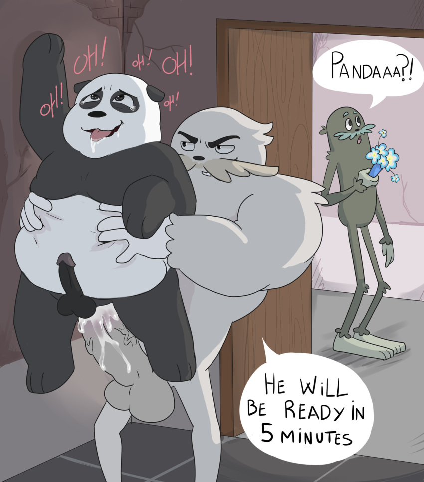 anal anal_penetration balls bear bigfoot cartoon_network charlie_(wbb) cuckold guille899 male male/male mammal panda panda_(wbb) penetration penis ralph_(wbb) we_bare_bears