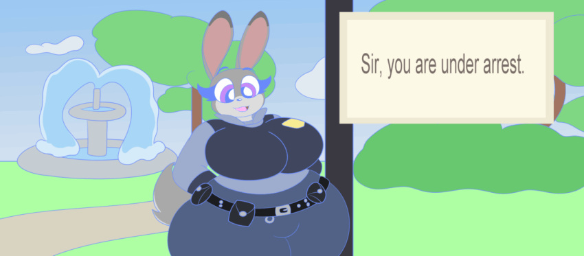 2d_animation animated anthro big_breasts big_butt big_penis bodily_fluids bovid bovine breast_play breasts butt cattle clothing cum cum_on_face cum_on_penis cumshot dialogue dialogue_box disney duo ejaculation enjoying female fur genital_fluids genitals grey_body grey_fur judy_hopps lagomorph leporid male male/female mammal masturbation masturbation_only masturbation_through_clothing park penile penile_masturbation penis rabbit red_body sex speech_bubble startlin taur thick_thighs titfuck uniform vein veiny_penis zootopia