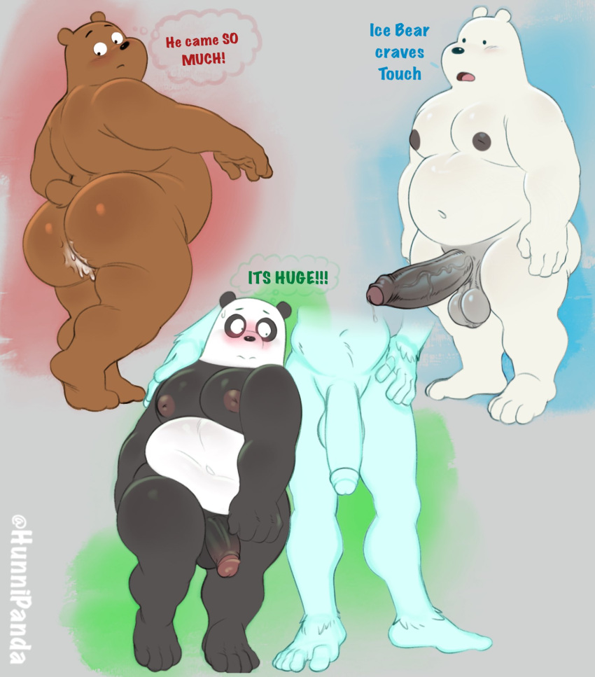 2024 after_anal after_sex anthro areola balls bear belly big_balls big_belly big_butt big_moobs big_penis blue_background blush bodily_fluids brown_bear bubble_butt butt cartoon_network cum cum_in_ass cum_inside dialogue english_text erection eyebrows flaccid flustered foreskin fur genital_fluids genitals giant_panda green_background grey_background grizzly_(wbb) grizzly_bear group hi_res humanoid_genitalia humanoid_penis hunnipanda ice_bear male mammal moobs navel nipples nude open_mouth overweight overweight_anthro overweight_male panda_(wbb) penis polar_bear ralph_(wbb) red_background saggy_balls sasquatch simple_background standing sweat sweatdrop text thick_penis thick_thighs thought_bubble tuft url ursine vein we_bare_bears