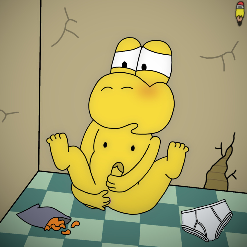 anthro fingering hi_res koopa koopa_troopa male mario_bros masturbation nintendo nude reptile scalie sherrymedia solo turtle