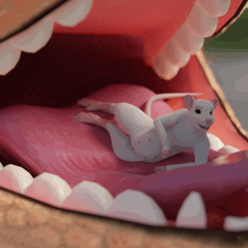 3d_(artwork) ambiguous_gender animated canine digital_media_(artwork) disney fox macro male male/ambiguous mammal micro micro_on_macro mouse nick_wilde open_mouth ponlets rodent size_difference swallowing throat tongue vore zootopia