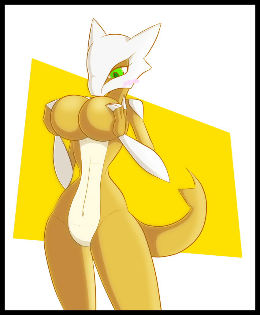 anthro anthrofied breasts featureless_crotch female marowak nintendo non-mammal_breasts nude pok&eacute;mon pok&eacute;mon_(species) pok&eacute;morph r-mk reptile scalie solo video_games