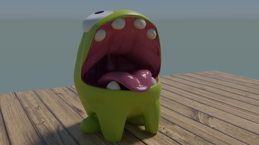3d_(artwork) cut_the_rope cycles digital_media_(artwork) invalid_tag om_nom open_mouth ponlets throat tongue tongue_out vore