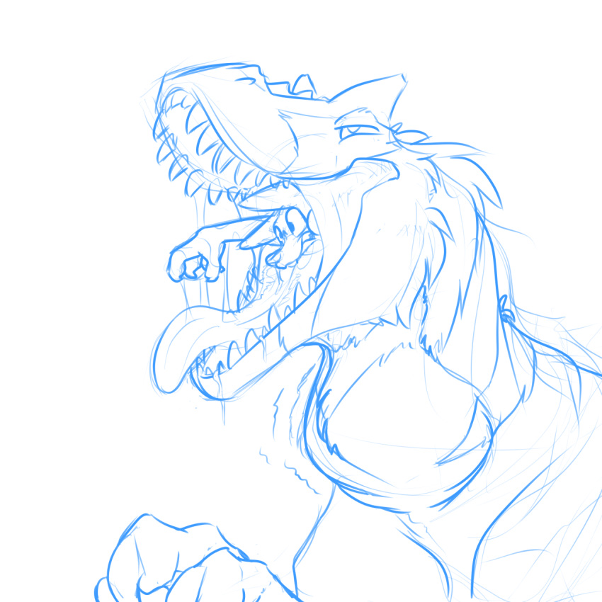 ambiguous_gender anthro ark_survival_evolved canine dinosaur feral fox male male/ambiguous mammal monochrome mouth_shot neck_bulge open_mouth open_smile renard_foxx renardfoxx scalie simple_background size_difference sketch smile soft_vore teeth theropod tongue tongue_out tyrannosaurus_rex vore white_background