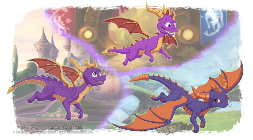 dragon flying skylanders skylanders_academy spyro spyro_the_dragon teeth the_legend_of_spyro video_games wings