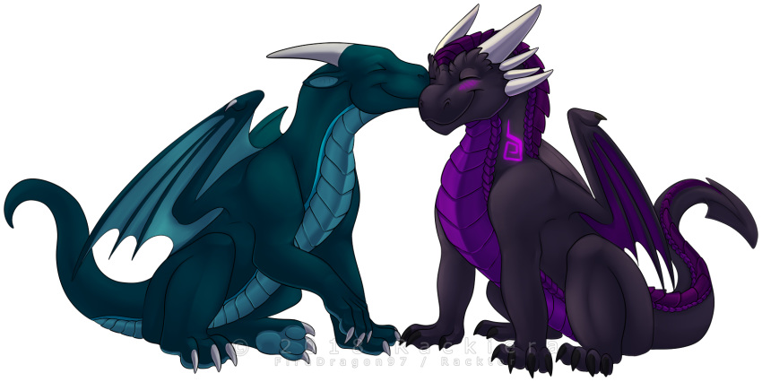 2018 3_toes 4_fingers 4_toes all_fours alpha_channel barefoot belly_scales black_scales blue_scales blush boop chibi claws cuddling digital_media_(artwork) dragon duo eye_ridges eyes_closed faunic_(djdisko) feral garo_(garoshadowscale) happy heartwarming hi_res hindpaw horn intimate kissing long_neck love male markings membranous_wings nude paws purple_markings purple_scales quadruped racktor reptile ridges romantic romantic_couple scales scalie shaded shadow shy side_view simple_background sitting snout soles standing stripe stripes teal_scales toe_claws toes toony transparent_background western_dragon wings