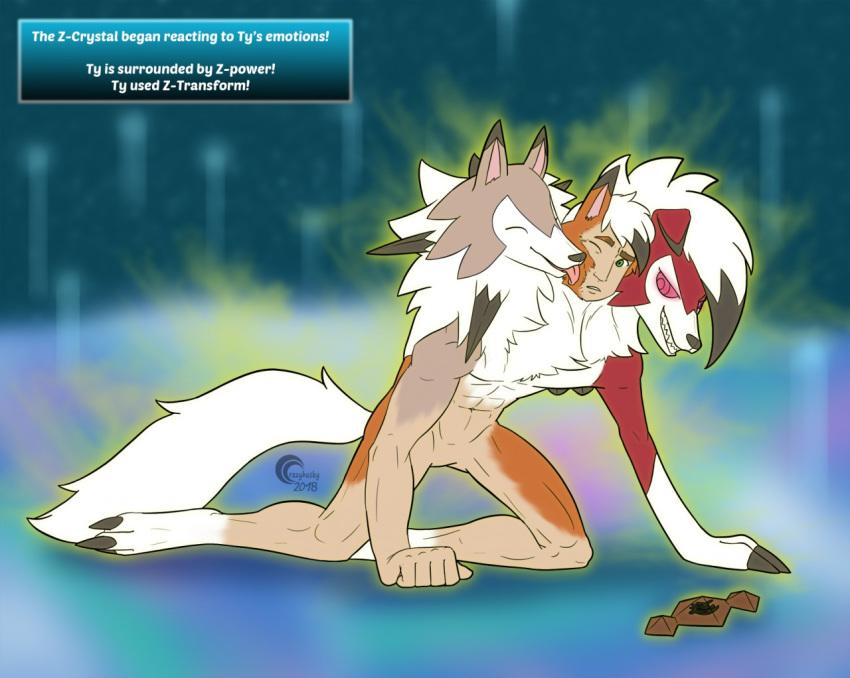 3_heads canine cerberus conjoined crazy-husky licking lycanroc mammal mid_transformation multi_head multifur nintendo paws piefacedraws pok&eacute;mon pok&eacute;mon_(species) tongue tongue_out transformation video_games