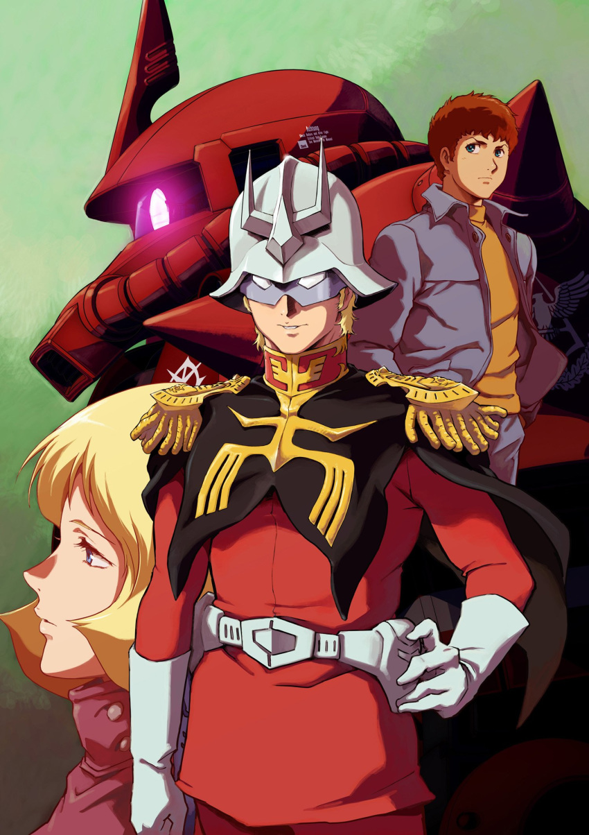 amuro_ray char_aznable gundam gundam_the_origin mecha sayla_mass tagme uniform