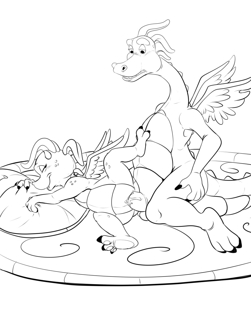 absurd_res cassie_(dragon_tales) dragon dragon_tales female hi_res larger_male leg_glider_position male male/female penetration penis pussy pussy_juice raised_leg scalie sex short_stack size_difference smaller_female torinsangel vaginal vaginal_penetration western_dragon wings zak_(dragon_tales)