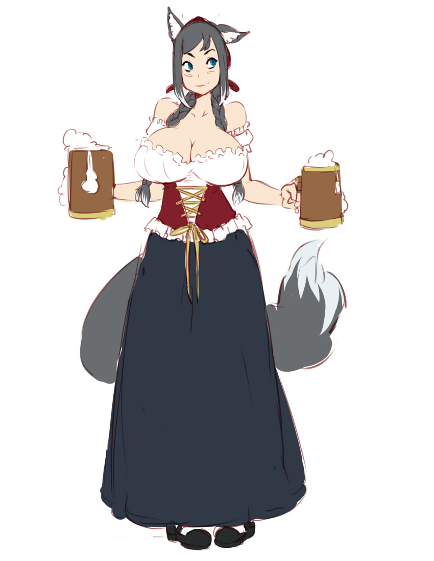 acerbic_(artist) ada_(accalia) animal_humanoid barmaid big_breasts blue_eyes breasts bunny_and_fox_world canid canid_humanoid canine canine_humanoid canis dog_humanoid domestic_dog fur hair hi_res humanoid husky mammal siberian_husky