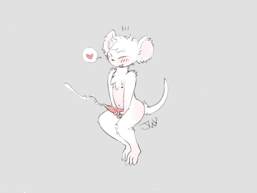 &lt;3 2019 anthro blush chibi cum digital_media_(artwork) ejaculation erection horny_(disambiguation) leaking mammal masturbation mouse orgasm penis rodent seed simple_background sketch tapering_penis twymouse