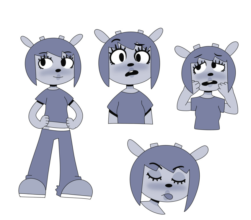 bovid caprine clothed clothing female lammy_lamb mammal monochrome parappa_the_rapper sheep um_jammer_lammy unknown_artist video_games