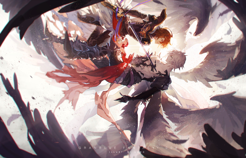 granblue_fantasy lucilius_(granblue_fantasy) sandalphon_(granblue_fantasy) tagme uwro