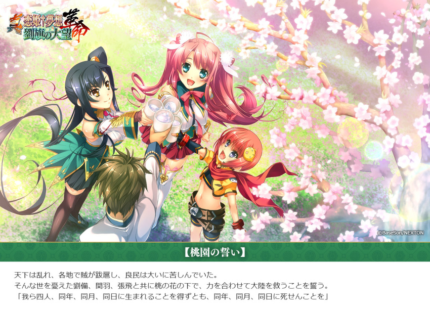 chouhi hongou_kazuto kan'u koihime_musou ryuubi text_focus