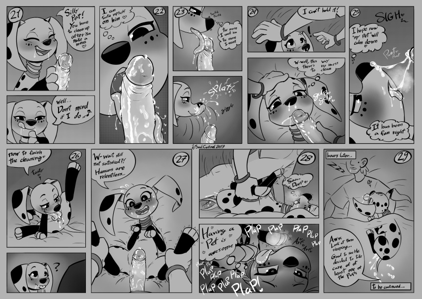 &lt;3 &lt;3_eyes 101_dalmatian_street absurd_res anvil_position autocunnilingus beauty_mark bed bed_sheet bedding bestiality blush canid canine canis clothing comic cum cum_in_mouth cum_in_pussy cum_inside cum_leaking cum_on_face cum_on_tongue dalmatian dolly_(101_dalmatians) domestic_dog fellatio female feral feral_penetrated happy happy_sex hi_res holding_paws human human_on_feral human_penetrating human_penetrating_feral interspecies invalid_tag larger_male legs_up licking looking_pleasured lying male male/female mammal masturbation on_back open_mouth oral oral_masturbation paws penetration penis sex shirt size_difference sleeping smaller_female smile soulcentinel sweat tailwag text tongue tongue_out vaginal vaginal_masturbation vaginal_penetration wristband