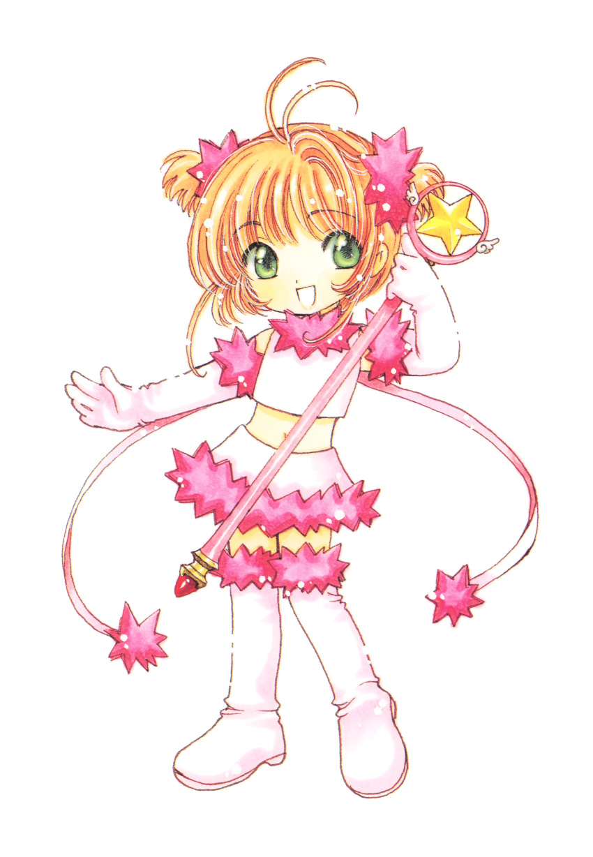 card_captor_sakura cardcaptor_sakura_illustrations_collection_3 clamp kinomoto_sakura tagme