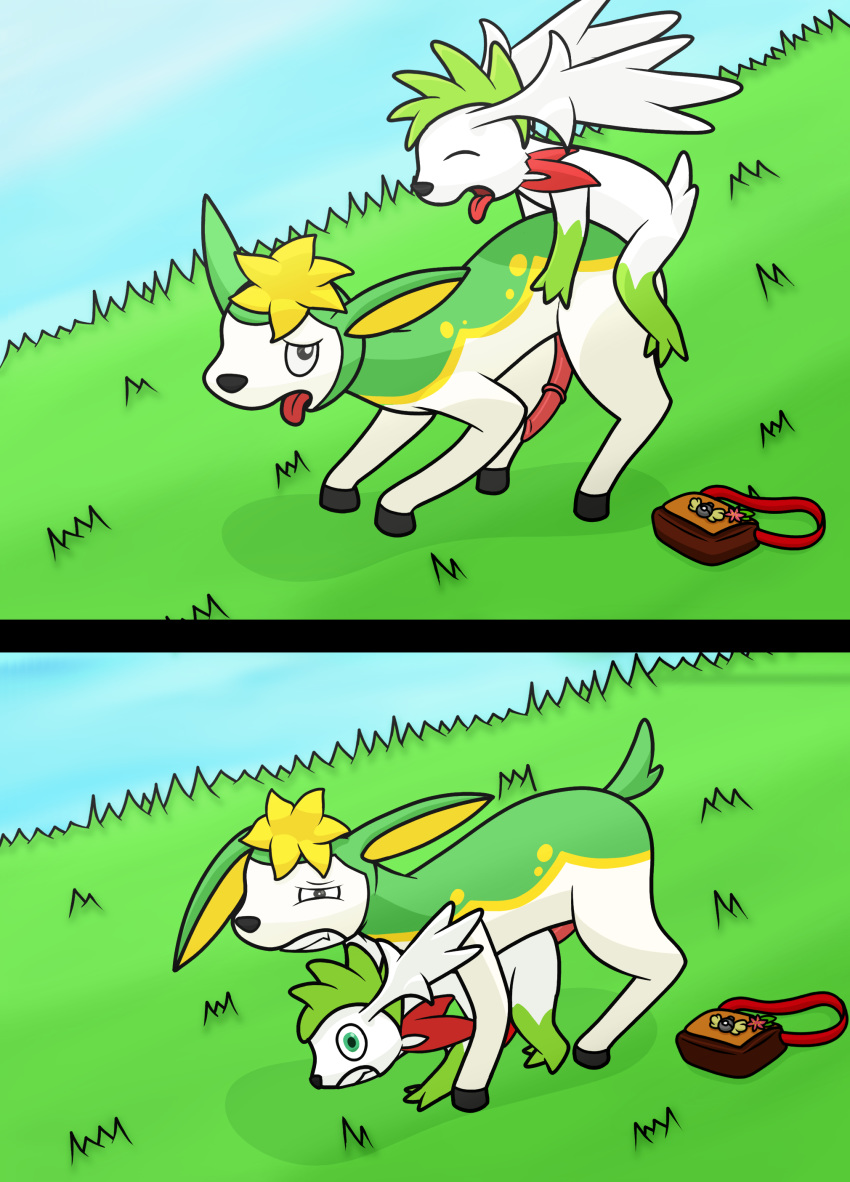 absurd_res all_fours deerling doggystyle feral feral_on_feral from_behind_position gau_(artist) hi_res legendary_pok&eacute;mon male male/male nintendo penis pok&eacute;mon pok&eacute;mon_(species) pok&eacute;mon_mystery_dungeon sex shaymin shaymin_(sky_form) video_games