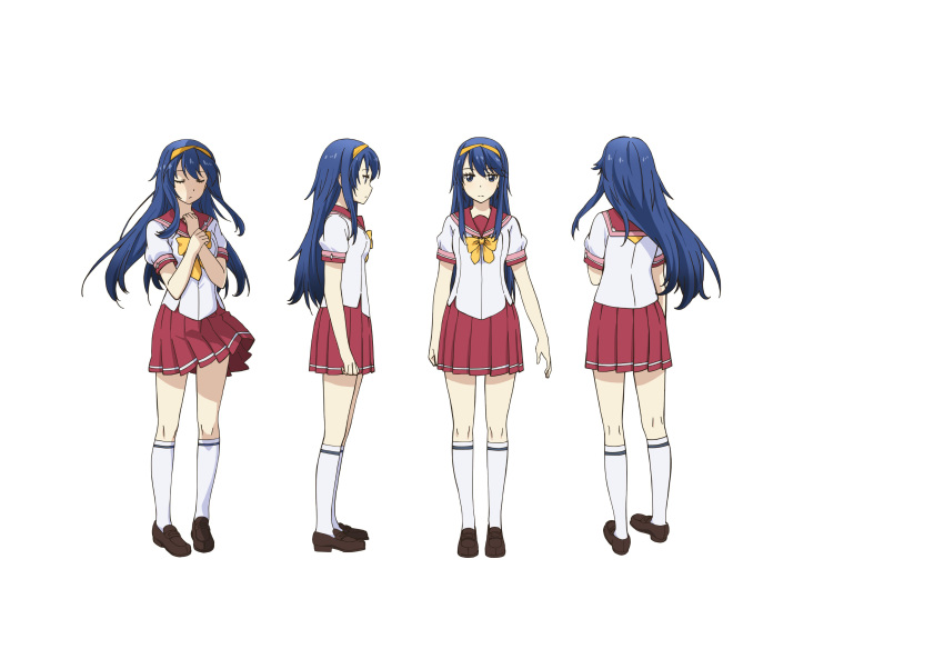 breast_hold character_design hatano_kanna heels kono_yo_no_hate_de_koi_wo_utau_shoujo_yu-no seifuku skirt_lift tagme