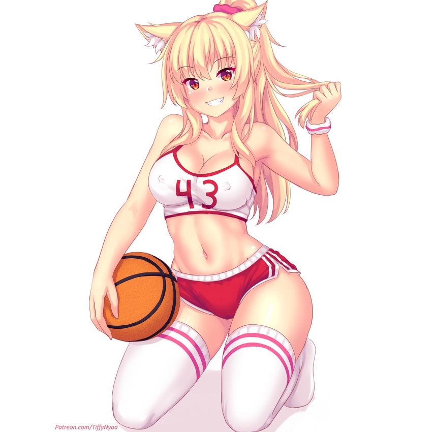 animal_ears basketball erect_nipples fast-runner-2024 gym_uniform tiffy