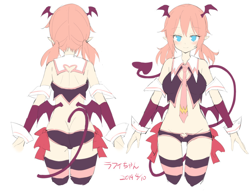 ass character_design horns pantsu raphilia_meredith tail thighhighs unacchi wings
