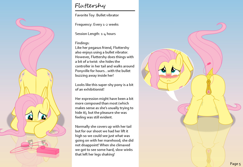 anatomically_correct anatomically_correct_pussy animal_genitalia animal_pussy ass_up biting_lip blush butt clitoral clitoral_winking clitoris comic culu-bluebeaver cutie_mark edit english_text equid equine equine_pussy eyes_closed female feral fluttershy_(mlp) friendship_is_magic hi_res looking_pleasured mammal masturbation my_little_pony nude orgasm pose presenting presenting_hindquarters pterippus pussy pussy_juice sex_toy simple_background solo text thelaughingkitsune toying_self vibrator wings