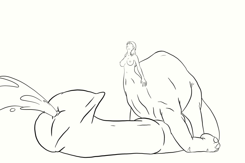 2018 animal_genitalia animal_penis balls big_balls breasts cum cumshot dickgirl digital_drawing_(artwork) digital_media_(artwork) ejaculation elephant elephantid erection hi_res huge_balls hyper hyper_balls hyper_penis intersex lionsilverwolf mammal nipples nude orgasm penis proboscidean solo taur