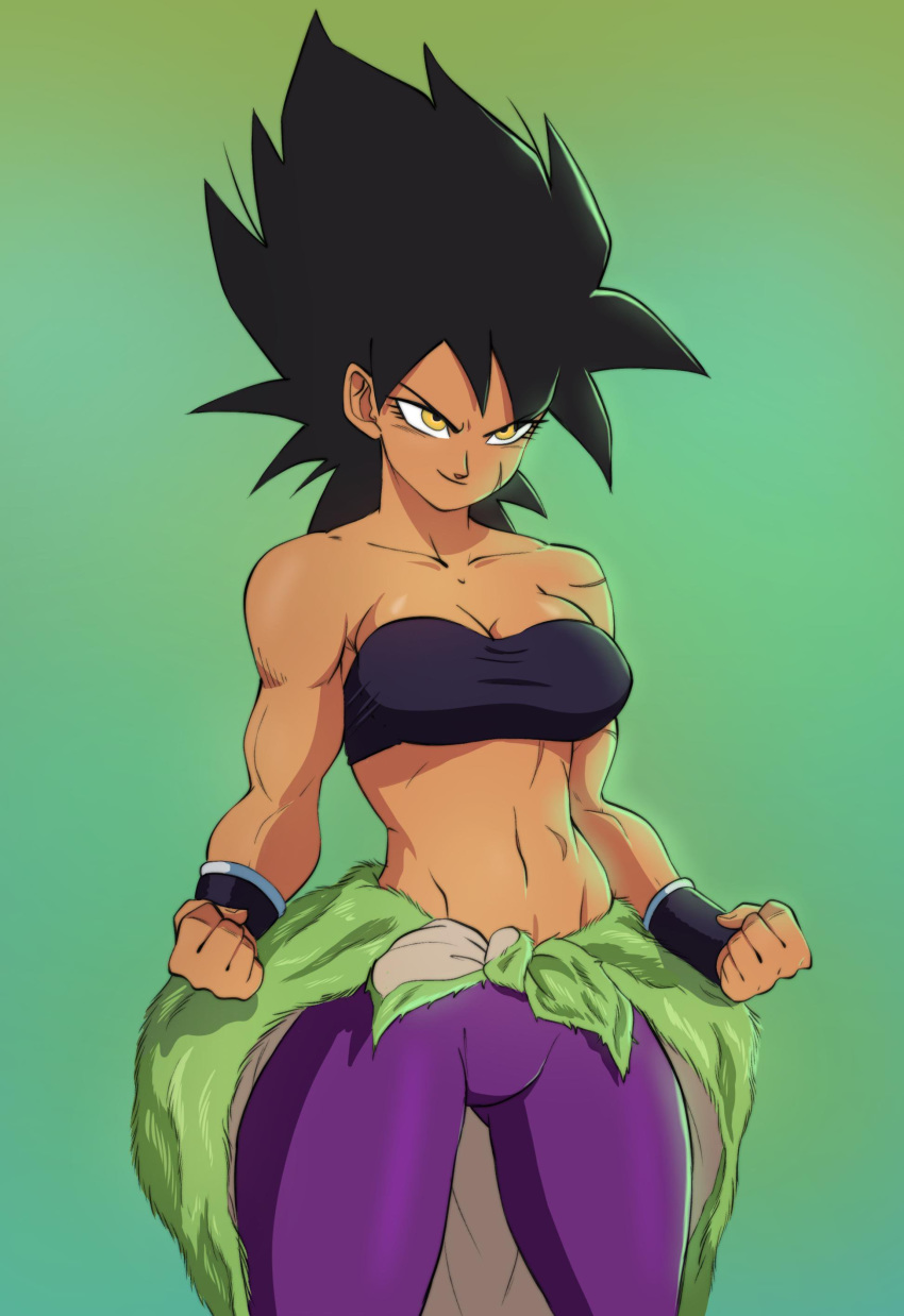 absurdres broly dragon_ball dragon_ball_super dragonball_z genderswap highres yellow_eyes