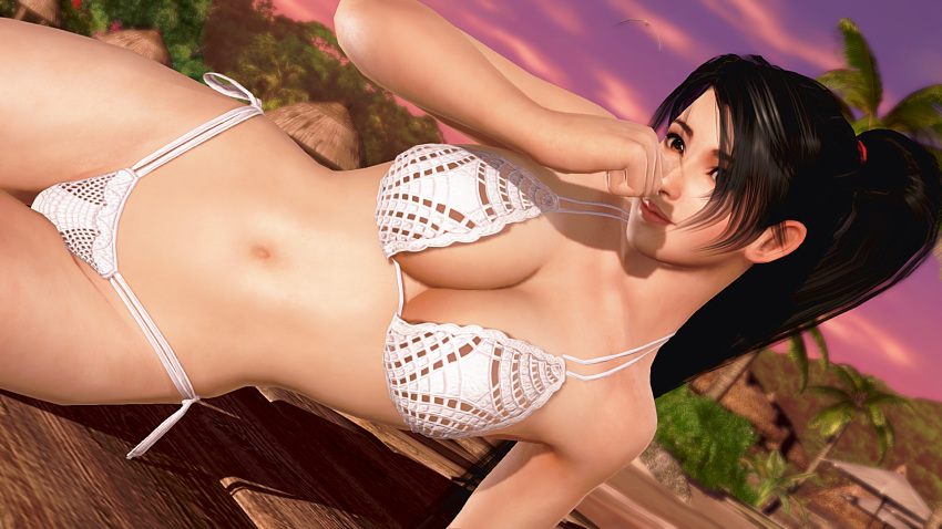 bikini dead_or_alive highres long_hair momiji_(ninja_gaiden) swimsuit