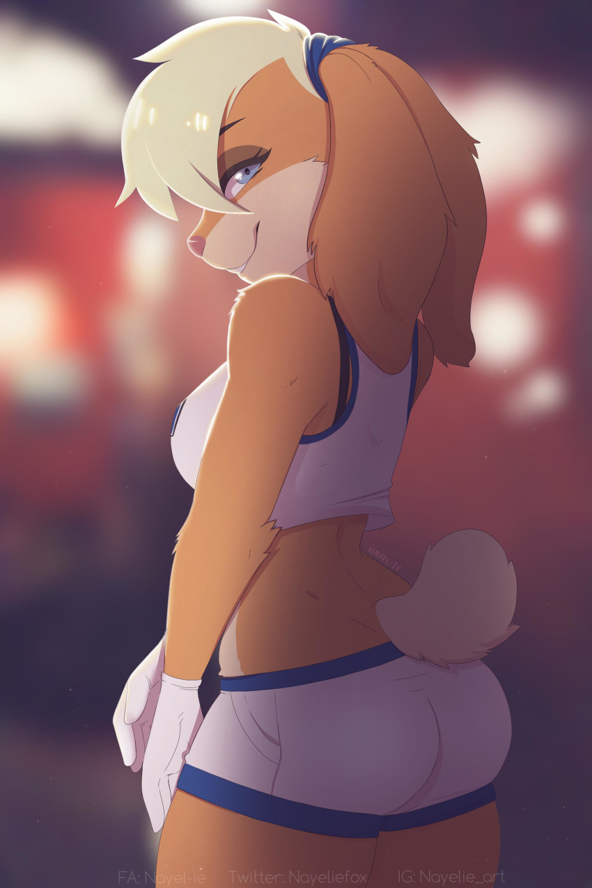2019 absurd_res anthro breasts clothed clothing digital_media_(artwork) female hi_res lagomorph lola_bunny looney_tunes mammal nayeliefox rabbit smile solo warner_brothers