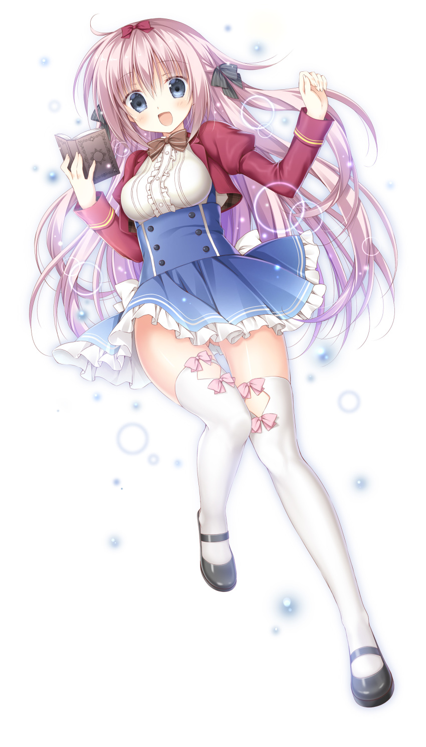 arch_enemy_school_life hakua_reina korie_riko nopan seifuku thighhighs