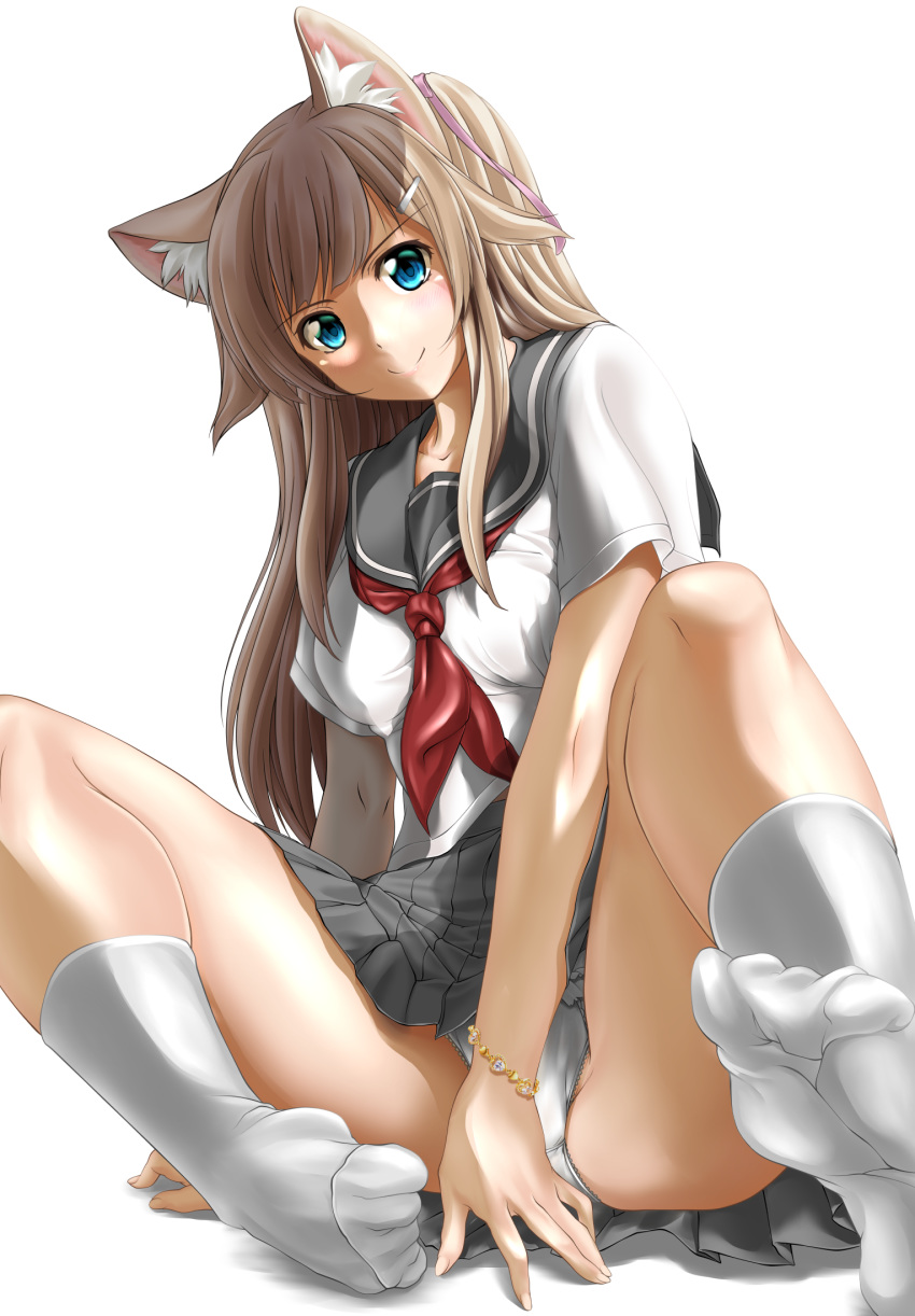 animal_ears pantsu seifuku tagme tomoya_kankurou