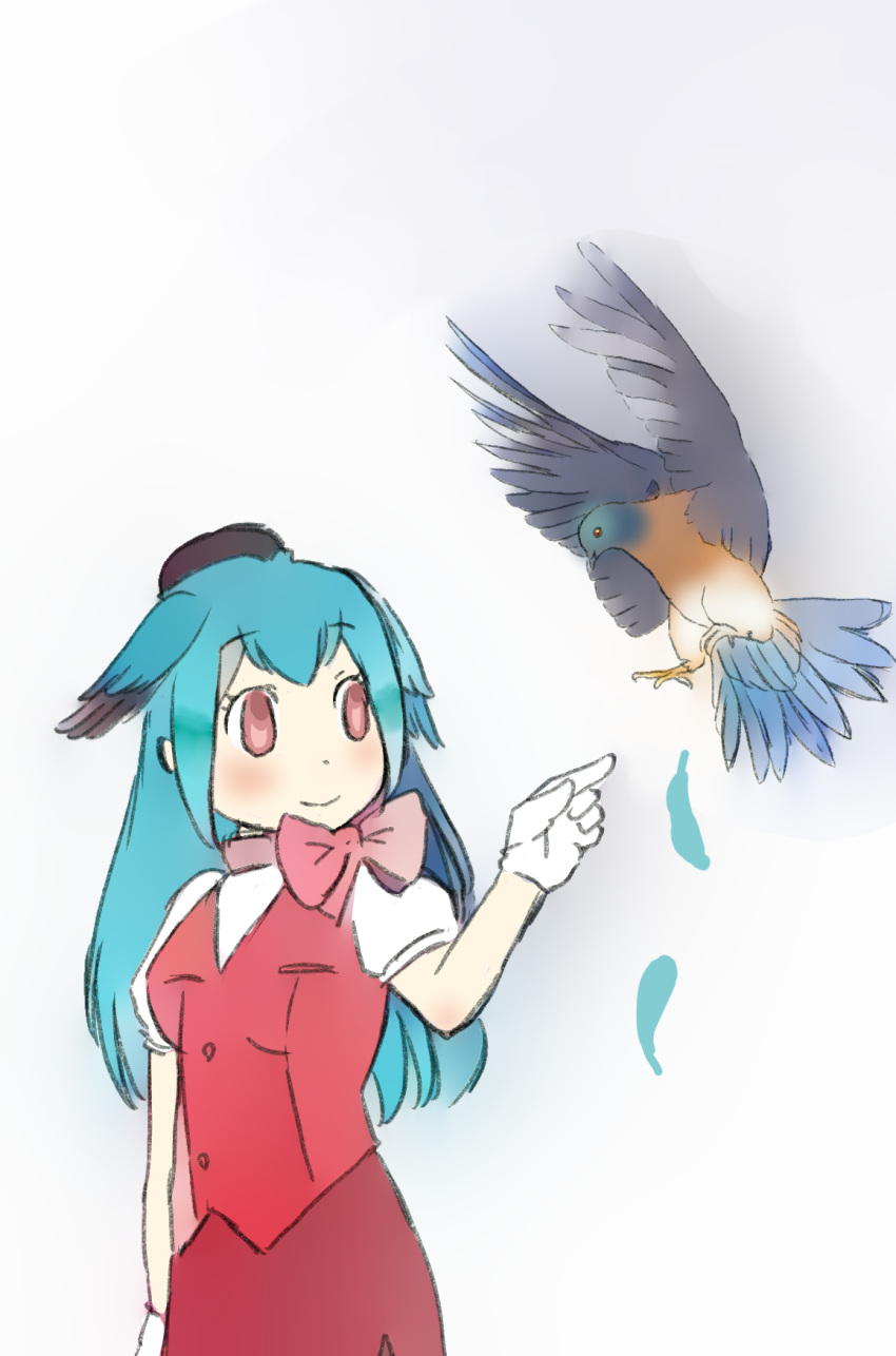 2019 5_fingers ambiguous_gender animal_humanoid avian avian_humanoid biped bird black_wings blue_feathers blue_hair blush bottomwear bow_tie breasts brown_feathers clothed clothing columbid columbid_humanoid cyan_wings duo eyebrow_through_hair eyebrows eyelashes feathered_wings feathers female feral flying folded_wings fully_clothed gesture gloves grey_feathers grey_tail grey_wings hair half-length_portrait hat head_wings headgear headwear hi_res humanoid iceeye_ena japanese kemono_friends larger_female larger_humanoid light_skin long_hair looking_at_another loose_feather multicolored_feathers orange_eyes passenger_pigeon passenger_pigeon_(kemono_friends) pigeon pigeon_humanoid pink_eyes pointing pointing_at_another portrait raised_eyebrows red_bottomwear red_clothing red_skirt red_topwear shadow simple_background size_difference skirt smaller_ambiguous smaller_feral smile standing suspended_in_midair sweater_vest tail_feathers tan_skin topwear translucent translucent_hair two_tone_wings white_background white_clothing white_feathers white_gloves wings