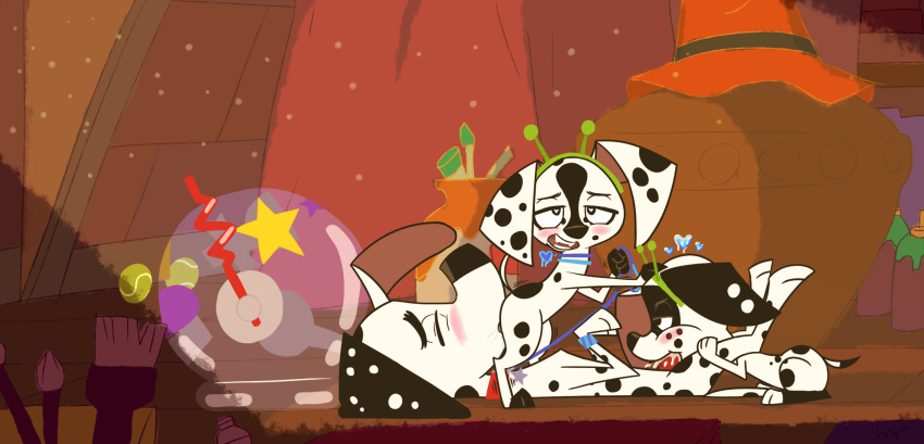 &lt;3 &lt;3_eyes 101_dalmatian_street 101_dalmatians 2019 animal_genitalia animal_penis aquarium armor ball blush brother brother_and_sister canid canine canine_penis canis collar cum cum_in_mouth cum_inside cunnilingus dalmatian dee_dee_(101_dalmatians) disney dizzy_(101_dalmatians) domestic_dog domination dylan_(101_dalmatians) ejaculation fake_antennae fellatio female female_domination feral fish_bowl group group_sex headband headgear helmet hi_res incest knot leash looking_pleasured male male/female mammal open_mouth oral orgasm penile penis pussy_ejaculation pussy_juice roleplay saliva sex sibling sister spots tennis_ball threesome vaginal vivarium whitewolf20xx young