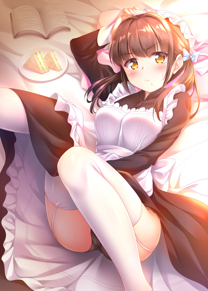 dress maid pantsu thighhighs yuurei_yashiki