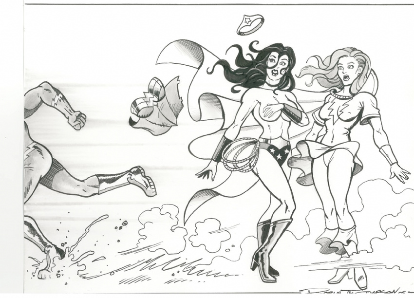 dc flash mary_marvel tagme wonder_woman