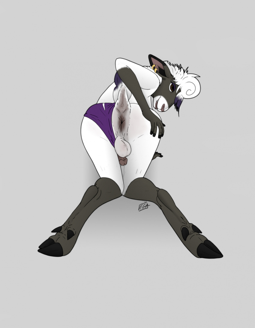 anthro anus balls bovid bridget_(character) butt caprine clothing clothing_aside female genitals hi_res highlights_(coloring) hooves mammal panties panties_aside penis presenting sheep solo spreading tail trans_(lore) trans_woman_(lore) underhoof underwear underwear_aside vega_(artist)