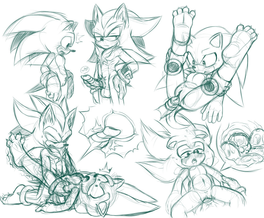 anthro balls barefoot claws crossgender cuntboy egg eulipotyphlan hedgehog hi_res intersex mammal nowykowski7 nude oviposition ovipositor penis pussy shadow_the_hedgehog sketch sonic_(series) sonic_the_hedgehog toe_claws vaginal