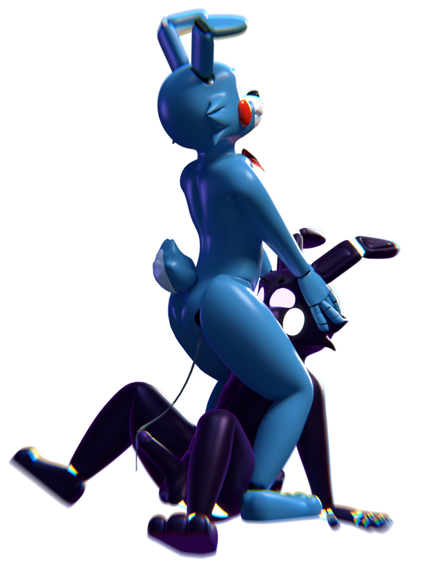 2019 3d_(artwork) absurd_res animatronic anthro balls butt cum cum_inside digital_media_(artwork) duo erection fellatio five_nights_at_freddy's five_nights_at_freddy's_2 hi_res humanoid_penis lagomorph leporid machine male male/male mammal nude oral orgasm penetration penile penis rabbit robot sex shadow_bonnie_(fnaf) smile thebunwiththescarf toy_bonnie toy_bonnie_(fnaf) video_games