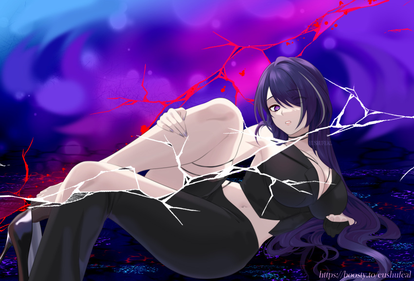 absurdres acheron breasts high_heels highres honkai_star_rail hot hsr jacket jewelry non-web_source pantyhose tyan