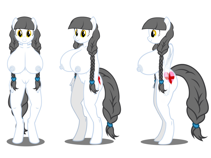 absurd_res alpha_channel anthro big_breasts biped breasts caring_hearts equid equine female flashequestria hi_res horse mammal my_little_pony nude pterippus pussy wings