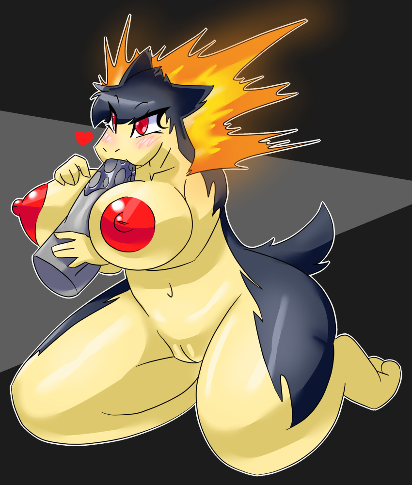 2019 absurd_res anthro areola big_breasts breasts female hi_res lime09 nintendo nipples nude penis pok&eacute;mon pok&eacute;mon_(species) pok&eacute;morph pussy sex typhlosion video_games