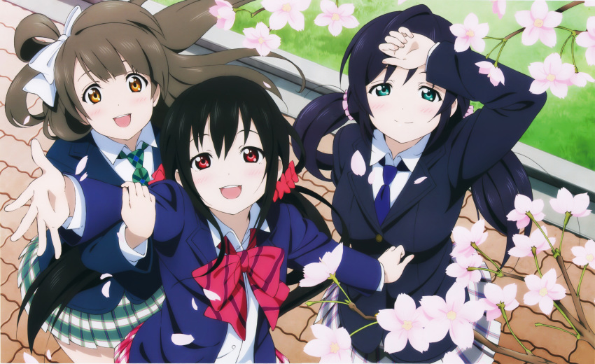 love_live! minami_kotori murota_yuuhei seifuku toujou_nozomi yazawa_nico