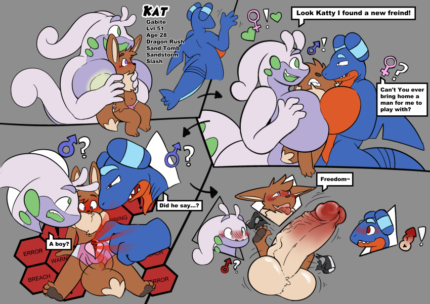 ! &lt;3 2019 ? absurd_res antennae_(anatomy) anthro areola balls between_breasts big_balls big_breasts bite biting_lip blush boxer_briefs breast_grab breast_size_difference breast_squeeze breast_squish breasts breasts_frottage brown_fur chest_tuft clothing comic cutaway dialogue digital_media_(artwork) dipstick_tail dragon eevee english_text erection eyebrows fangs female fin fur gabite glans goodra green_eyes group hair half-closed_eyes hand_on_breast hi_res huge_balls huge_breasts humanoid_penis hyper hyper_balls hyper_penis kat_(twinkletwilight) kit_(twinkletwilight) leaning leaning_back lifting lips looking_pleasured male mammal motion_lines multicolored_tail navel neck_tuft nintendo no_pupils non-mammal_breasts notched_fin nude open_mouth penis pok&eacute;mon pok&eacute;mon_(species) purple_eyes red_eyes retracted_foreskin scalie self_bite sharp_teeth sitting smile speech_bubble spread_legs spreading squish standing surprise tea_(twinkletwilight) teeth text thick_eyebrows tongue tongue_out torn_clothing tuft twinkletwilight uncut underwear underwear_only undressing vein video_games