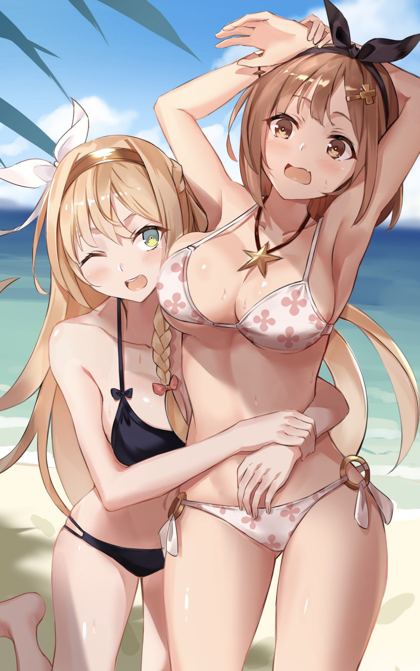 atelier_ryza bikini klaudia_valentz monyu_(monyupop) reisalin_stout swimsuits tagme