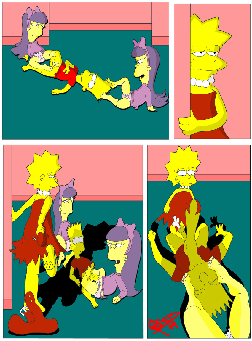 bart_simpson lisa_simpson sherri terri the_kofchrisguy the_simpsons