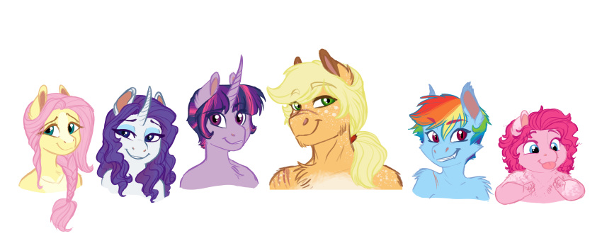 absurd_res anthro applejack_(mlp) earthsong9405 equid equine fluttershy_(mlp) friendship_is_magic group hi_res horse mammal my_little_pony pinkie_pie_(mlp) rainbow_dash_(mlp) rarity_(mlp) smile tongue tongue_out twilight_sparkle_(mlp)