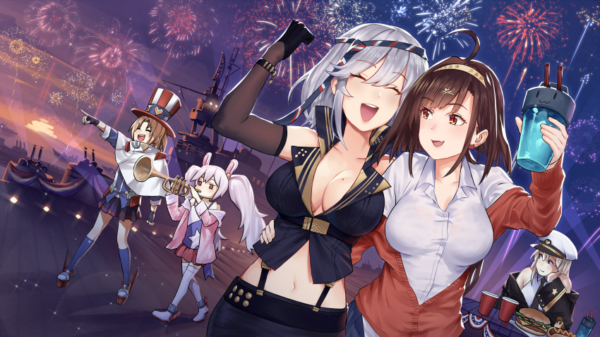 azur_lane cleveland_(azur_lane) enterprise_(azur_lane) independence_(azur_lane) laffey_(azur_lane) shinidei washington_(azur_lane)