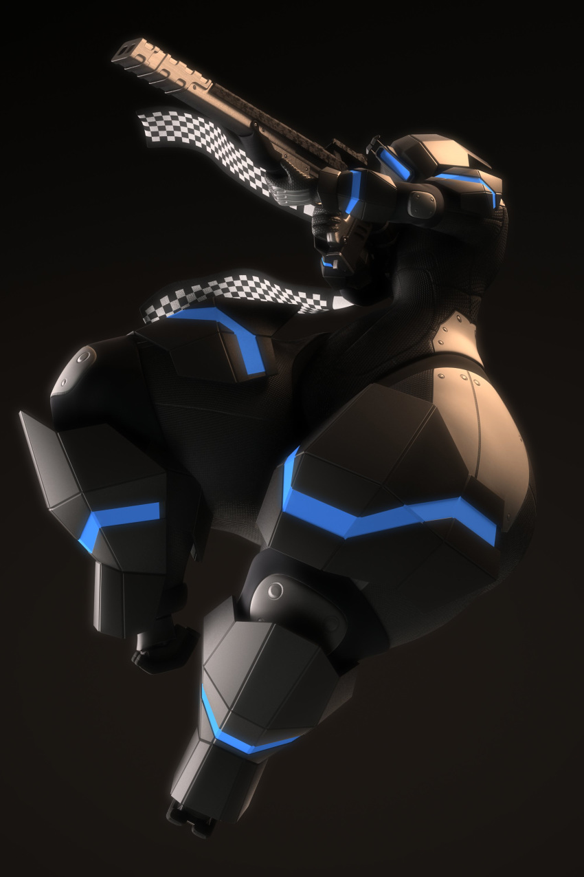 2:3 3d_(artwork) absurd_res action_pose anthroanim digital_media_(artwork) gun hi_res holding_object holding_weapon huge_thighs humanoid hyper hyper_thighs machine male not_furry pose ranged_weapon robot s.o.r.u. simple_background solo thick_thighs weapon wide_hips