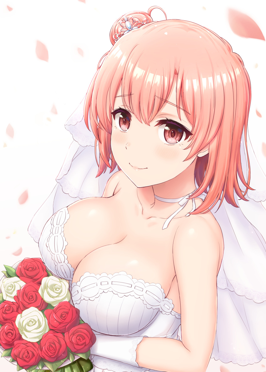 dress inanaki_shiki wedding_dress yahari_ore_no_seishun_lovecome_wa_machigatteiru. yuigahama_yui