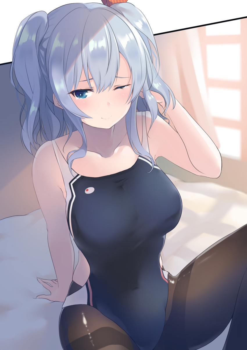 dyson_(edaokunnsaikouya) kantai_collection kashima_(kancolle) pantyhose swimsuits